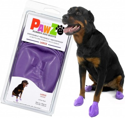 Pawz boots 防水狗腳套 L (紫)