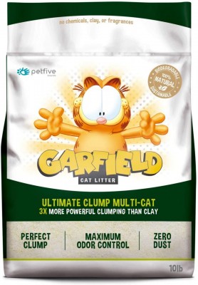 Garfield Cat Litter(綠色)加菲貓凝結貓砂-幼顆粒可沖廁玉米+木薯 10Lb 