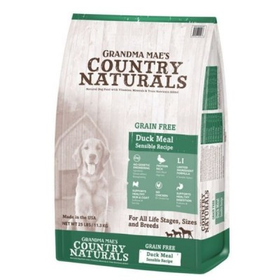 Country Naturals  - 無穀物全犬種防敏鴨肉精簡配方 25lb
