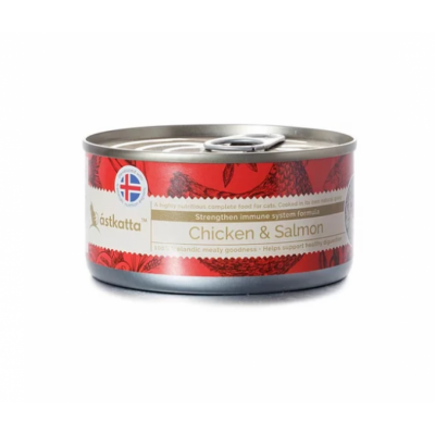 Astkatta 增強免疫力系列 走地雞肉+藍背三文魚 主食貓罐頭 170g 