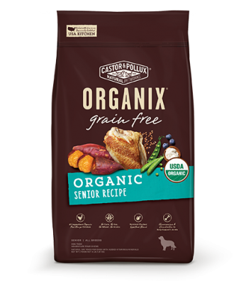 Organix USDA 無穀物犬糧-有機年老犬配方 04lb