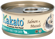 Kakato 761 三文魚+青口 *貓用主食罐* 70g