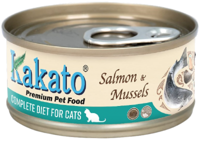 Kakato 761 三文魚+青口 *貓用主食罐* 70g