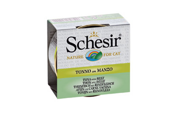 SchesiR 湯煮系列 吞拿魚及牛肉飯湯汁貓罐頭 70g