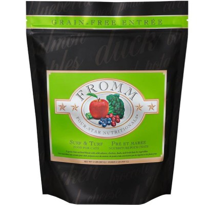Fromm Grain Free Surf & Turf 無穀物三文魚鴨肉配方乾貓糧 10lb