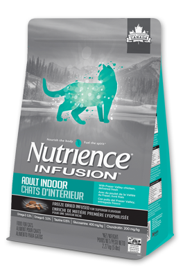 Nutrience 天然凍乾外層 鮮雞肉 室內貓配方 11lb