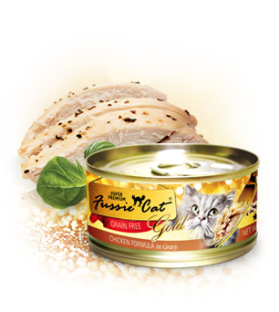 Fussie Cat高竇貓金鑽貓罐頭雞肉/肉汁80g