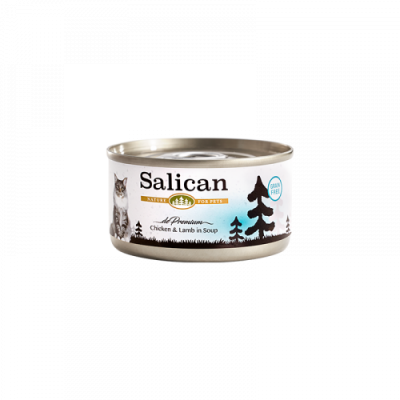 Salican 鮮雞肉+羊肉貓罐頭（清湯）Chicken & Lamb in Soup 主食罐- 85g