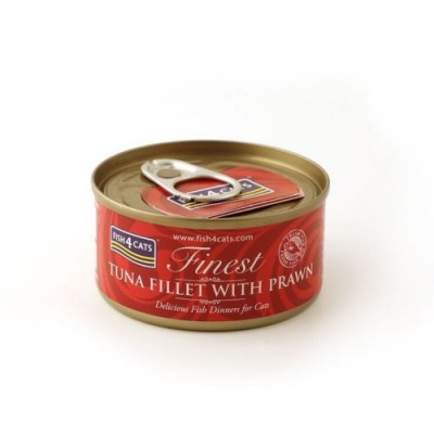 Fish4Cats 吞拿魚塊+鮮蝦貓罐頭 70g