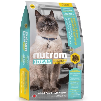Nutram I19 敏感腸胃及皮膚配方 貓糧 1.8kg
