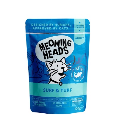 Meowing Heads 無穀物Surf & Turf 主食濕包 100g