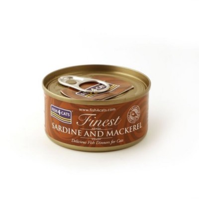 Fish4Cats 沙甸魚+鯖魚貓罐頭 70g
