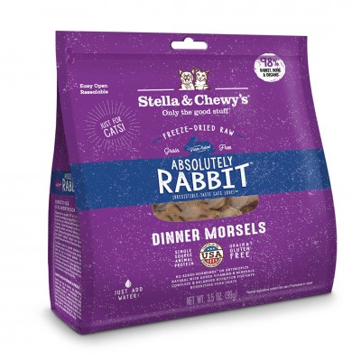 Stella & Chewy's 脫水貓糧 Freeze Dried ABSOLUTLY RABBIT Dinner - 極度兔惑(兔肉配方) 18oz