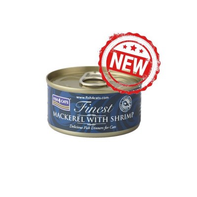 Fish4Cats Finest鯖魚塊鮮蝦 貓罐頭 70G