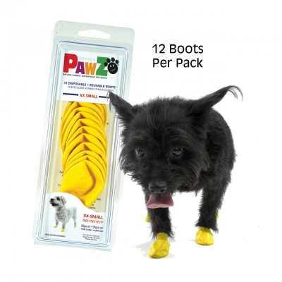 Pawz boots 防水狗腳套 xxs (黃)