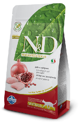 N&D CHICKEN & POMEGRANATE 無穀物絶育貓配方 雞肉 &石榴 1.5kg