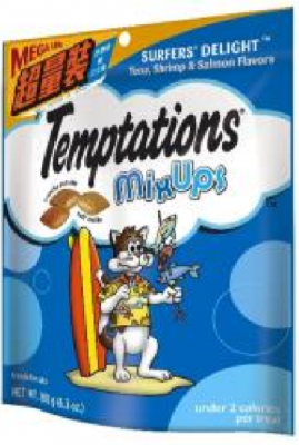 TEMPTATIONS 三重奏貓小食 吞拿三文魚蝦 超量 裝 180g