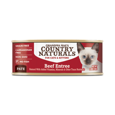 Country Naturals 無穀物 農場鮮牛肉泥配方 貓罐頭 2.8oz