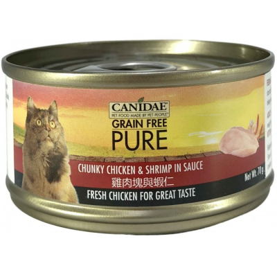 Canidae 雞肉塊與蝦仁貓罐頭 70g