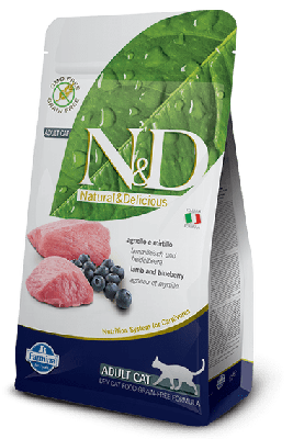 N&D Lamb & Blueberry 無穀物成貓配方 羊肉 &藍苺 1.5kg