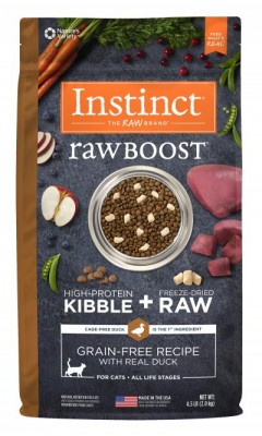 Nature's Variety (Raw Boost) 原野生肉無穀物配方貓糧 - 鴨肉 - 04.5lb