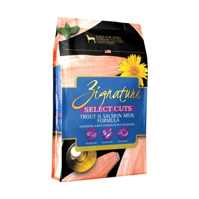 Zignature 超越 Select Cuts 全犬無穀物鱒魚及三文魚配方 - 12.5 磅