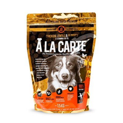 A La Carte 鮮雞肉鷹咀豆及紫菜，配方狗糧 1.5kg