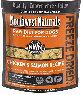 Northwest Naturals™ NWFDSAL 無穀物脫水狗糧 – 雞肉+三文魚 340g