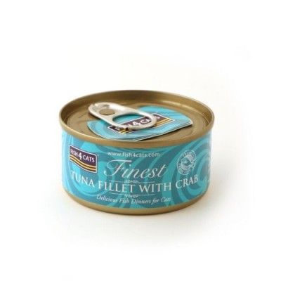 Fish4Cats 吞拿魚塊+蟹肉貓罐頭 70g