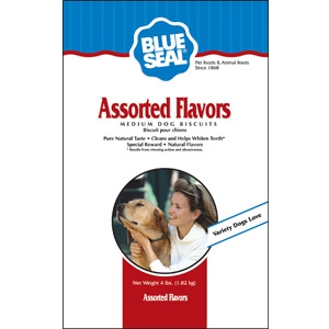 Blue Seal® Assorted Flavor Large Dog Biscuits 大型犬骨餅 4lbs (什錦口味)